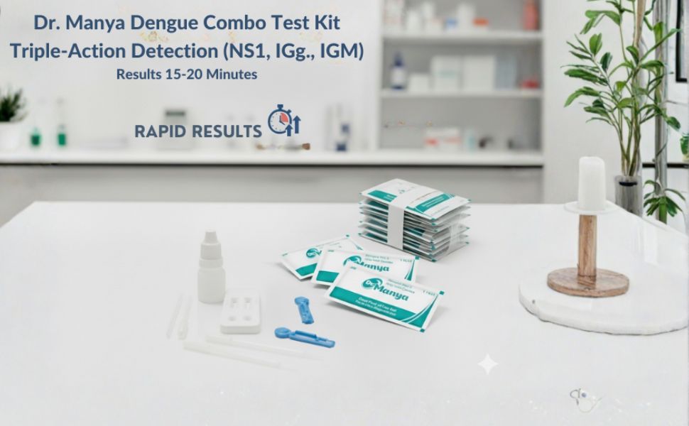 Dr. Manya Dengue NS1 + IgG/IgM Combo Test Kit — 10 Tests — product information 1