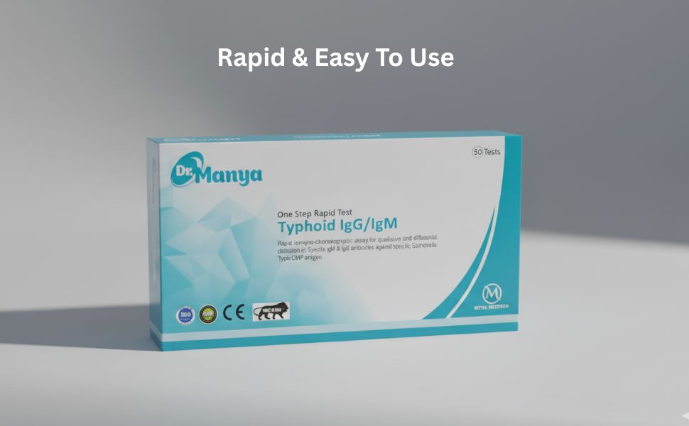 Dr. Manya Typhoid IgG/IgM Antibody Test Kit — Pack of 10 — product information 1