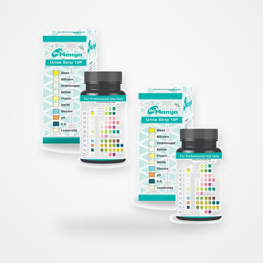 Dr. Manya 10 Parameter Urine Test Strips — 2 Bottles