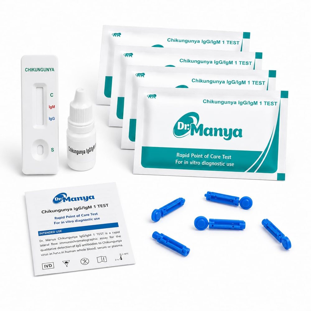 Dr. Manya Chikungunya IgG/IgM Antibody Test Kit — Pack of 5