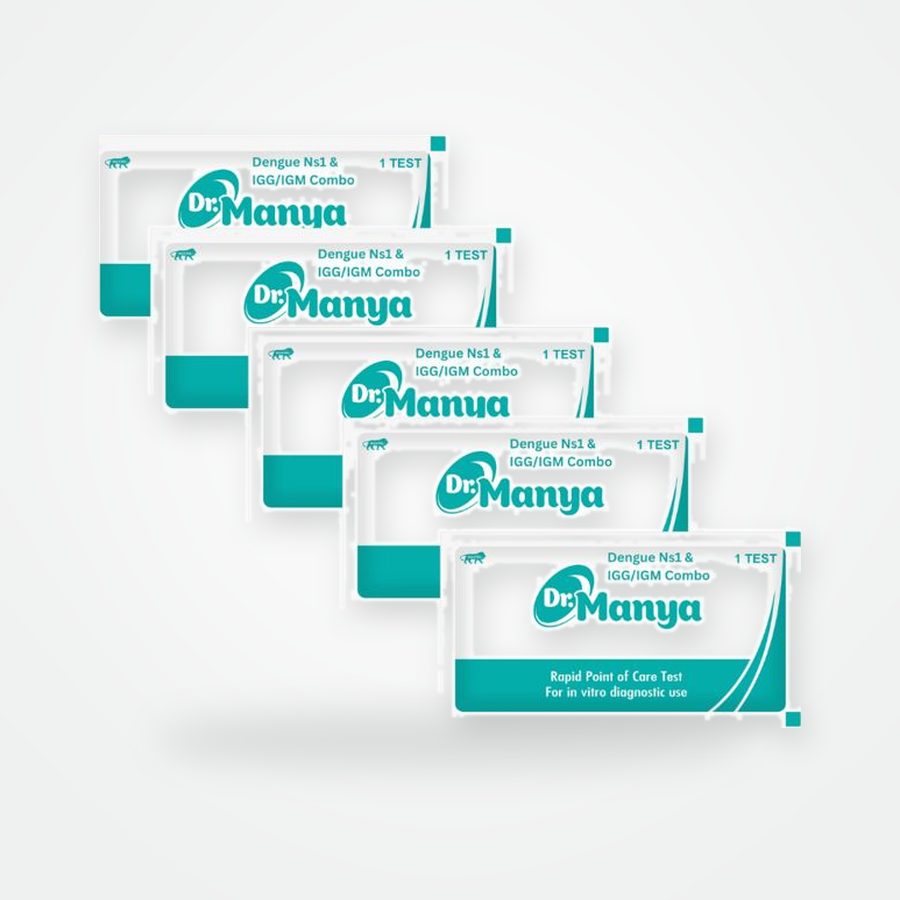 Dr. Manya Dengue NS1 + IgG/IgM Combo Kit — 5 Tests