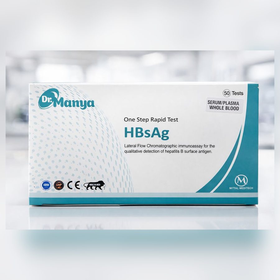 Dr. Manya HBsAg One Step Rapid Test — 50 Test Box