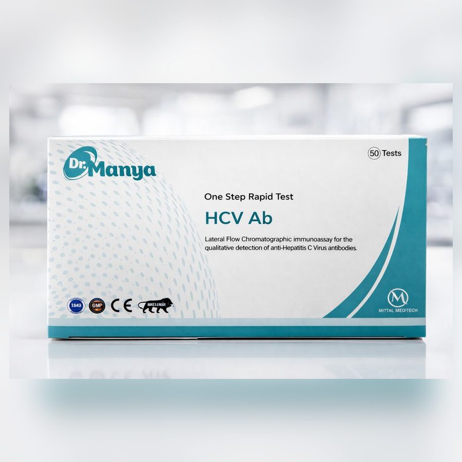 Dr. Manya HCV Ab One Step Rapid Test — 50 Test Box