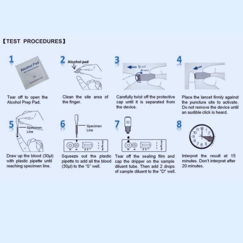 HIV 1/2 Test Kit — Pack of 3 — image 3