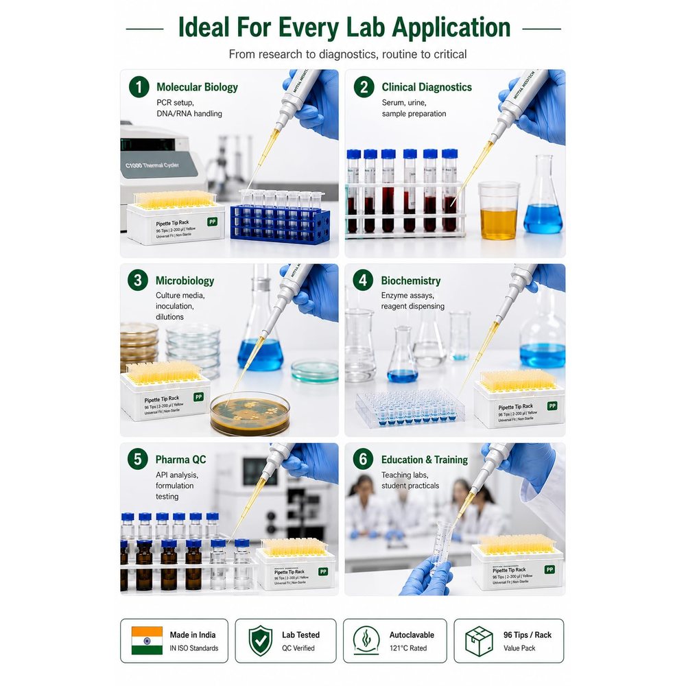 Micropipette Tips 2–200 µl, Yellow — Pack of 1000 — image 3