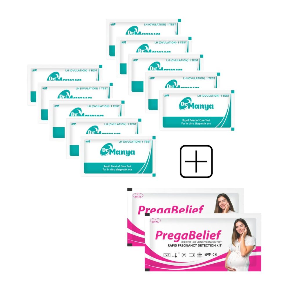Ovum Fertility Kit — 10 Ovulation Tests + 2 Pregnancy Tests