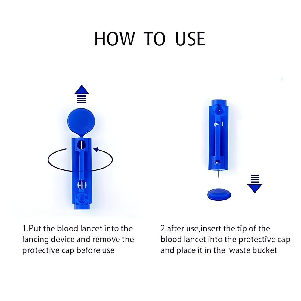 Sterile Blood Lancets for Glucometers — Pack of 100 — image 2