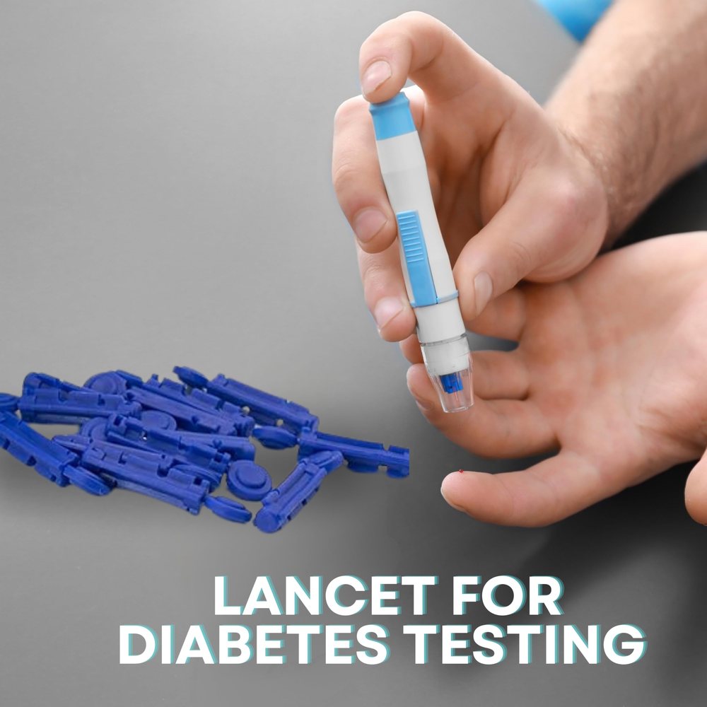 Sterile Blood Lancets for Glucometers — Pack of 100 — image 3