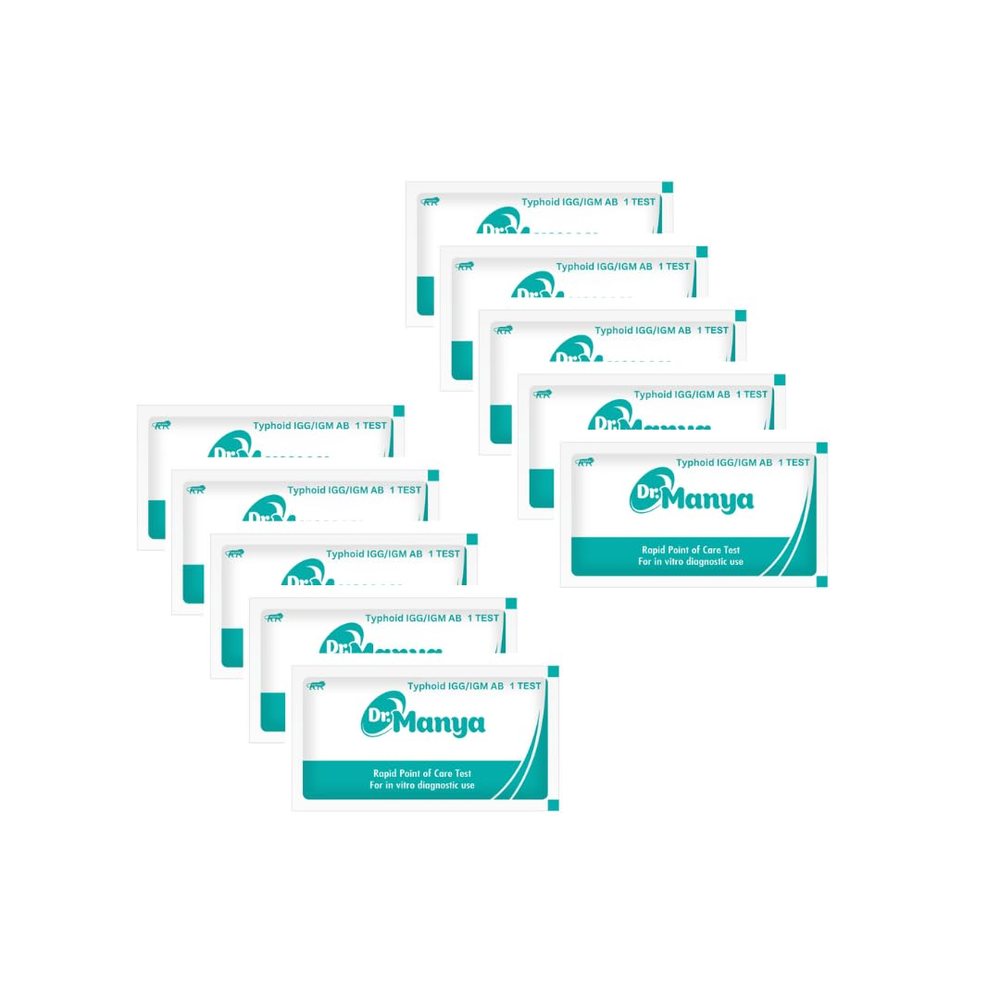 Typhoid IgG/IgM Antibody Test Kit — Pack of 10