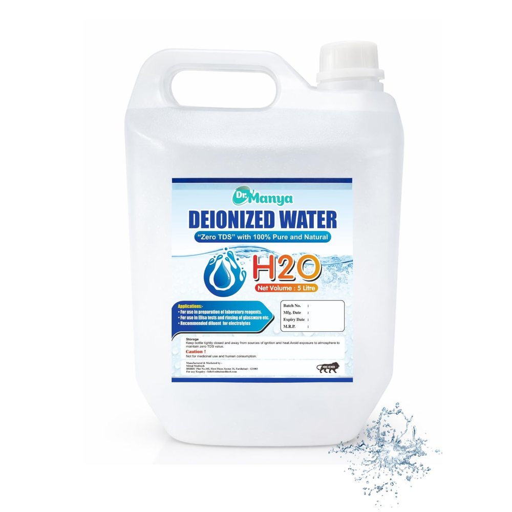 Ultra Pure Deionised Water (TDS 0) — 5 Litre