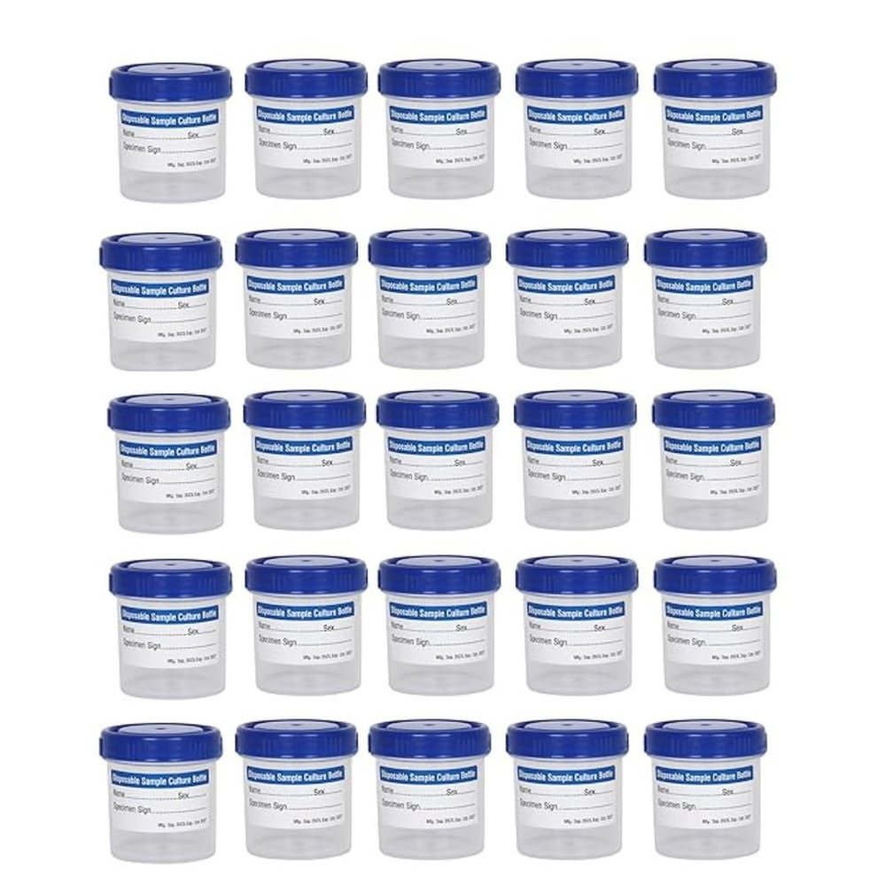 Urine Collection Container 30 ml, Non-Sterile — Pack of 25