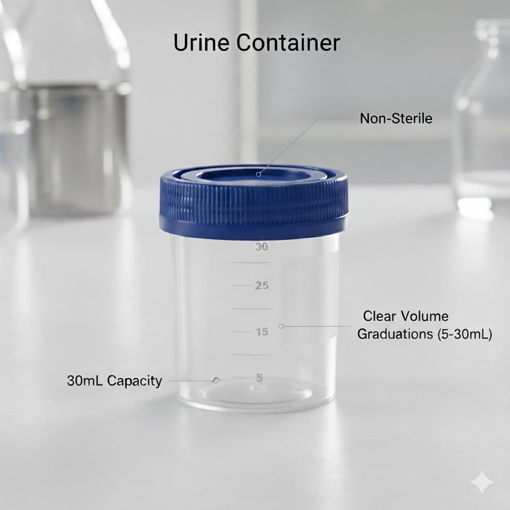 Urine Collection Container 30 ml, Non-Sterile — Pack of 25 — image 2