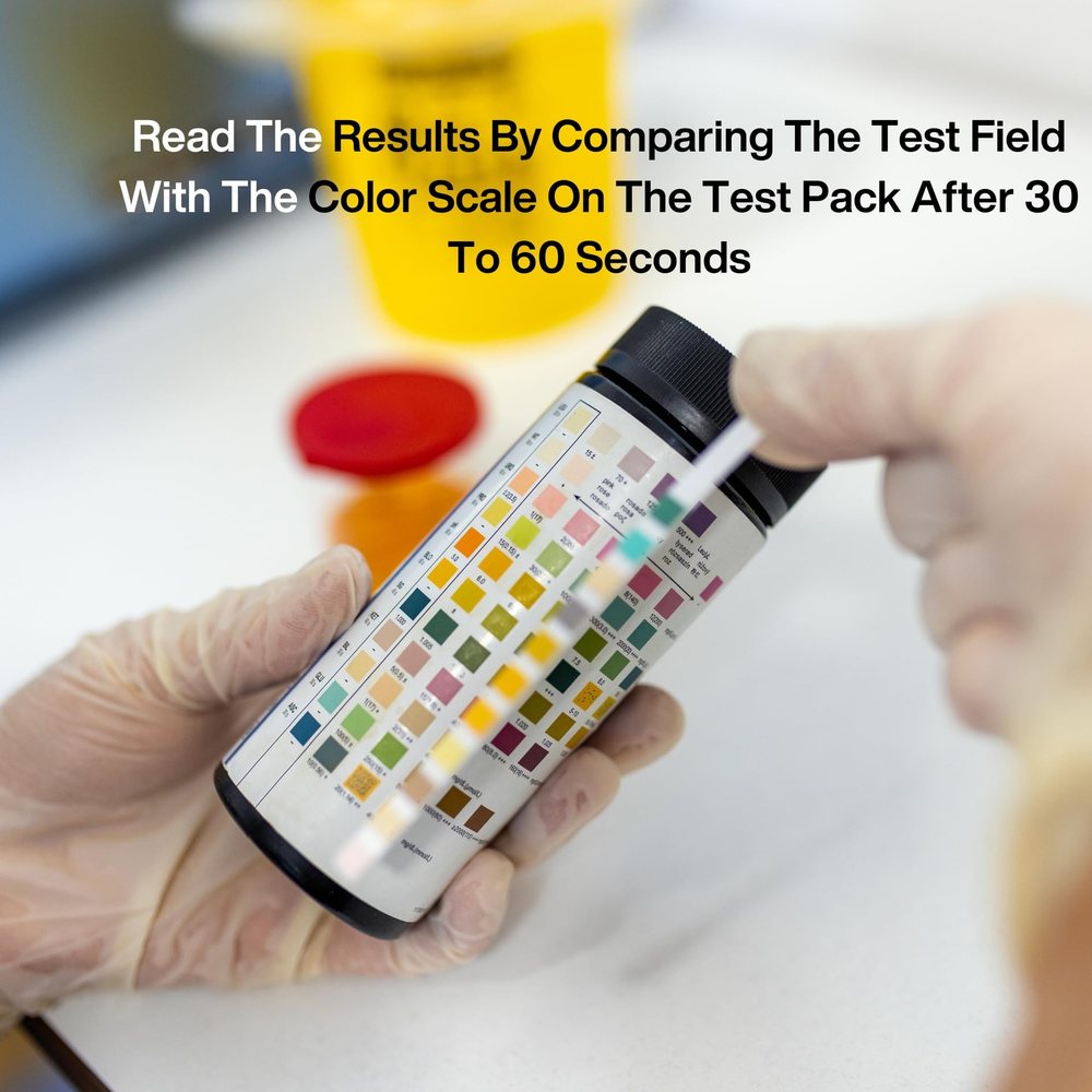 Urine Test Strips 2 Parameter (Glucose, Protein) — 2 Bottles, 200 Strips — image 4
