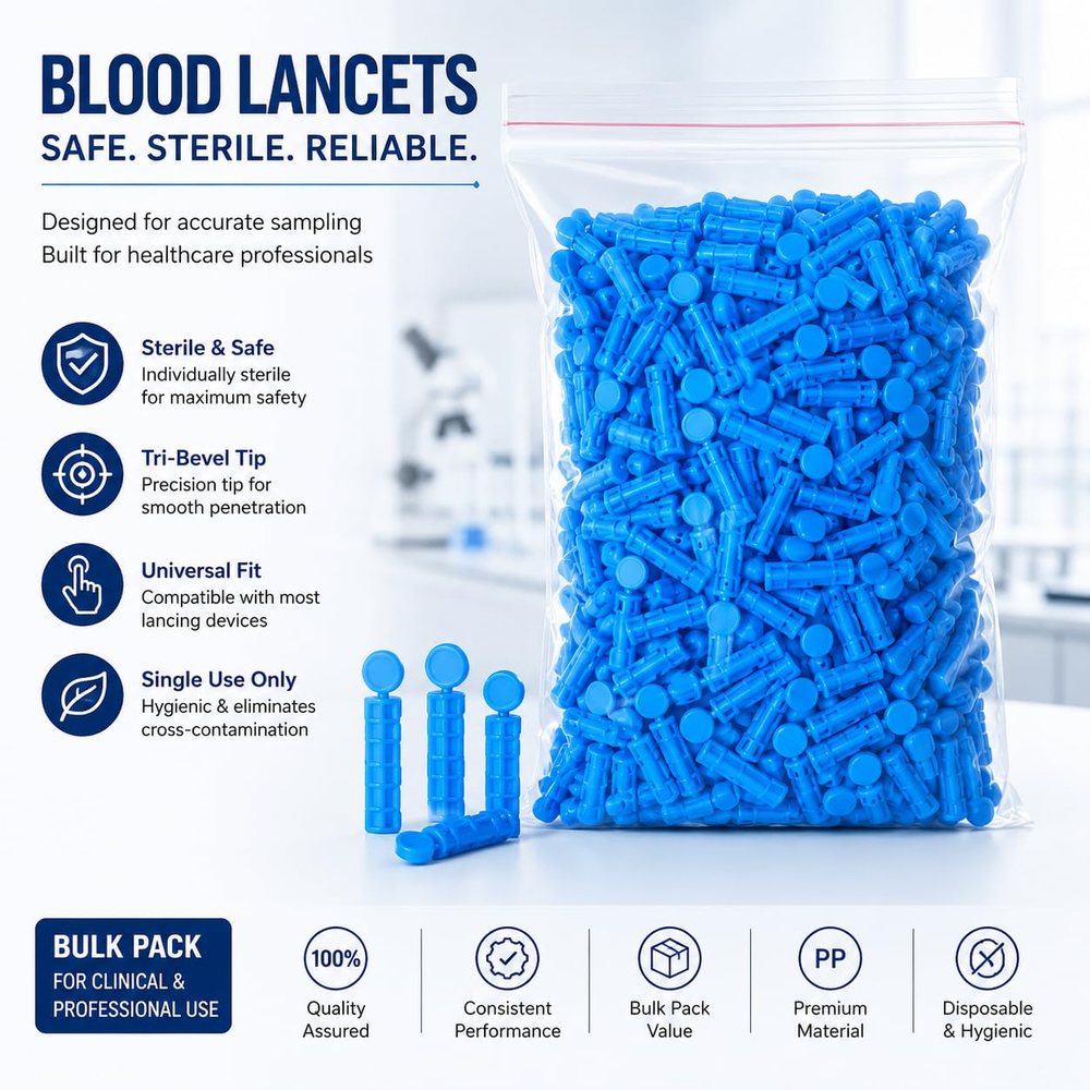 Round Blood Lancets — Pack of 500 — image 2