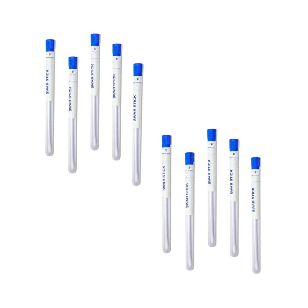 Sterile Swab Sticks with Tube 6 inch — Pack of 10