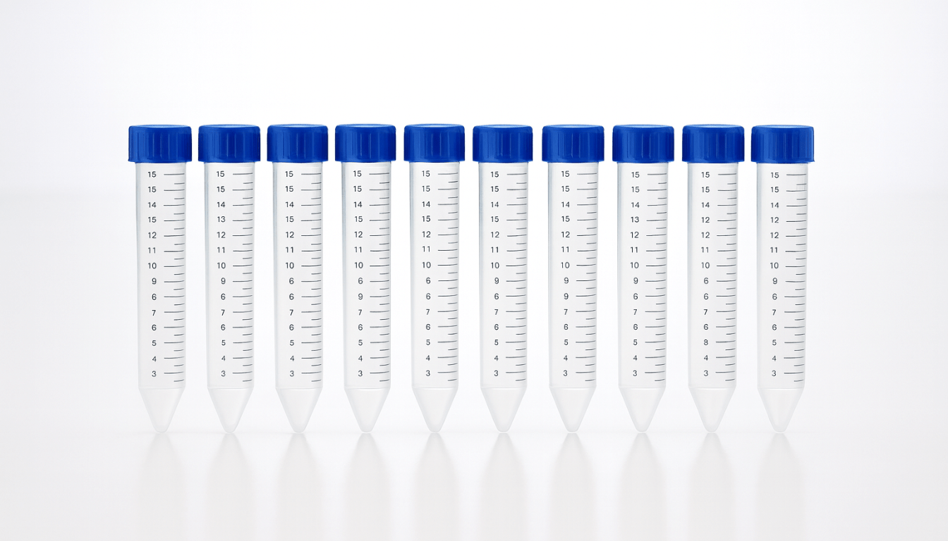 15ml Conical Centrifuge Tubes Pack of 25 Pcs