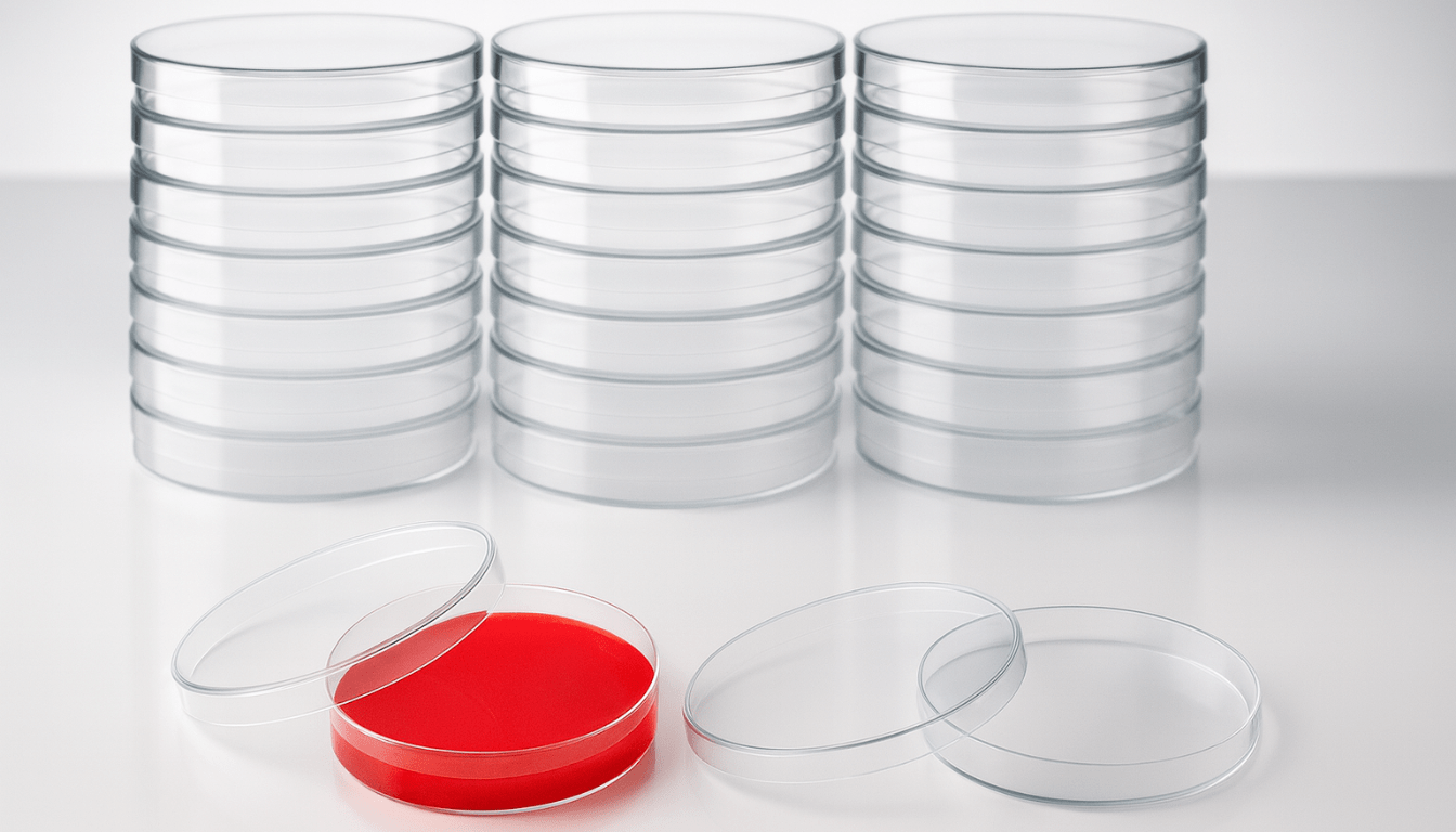 90mm Sterile Petri Dishes Pack Of 10 pcs