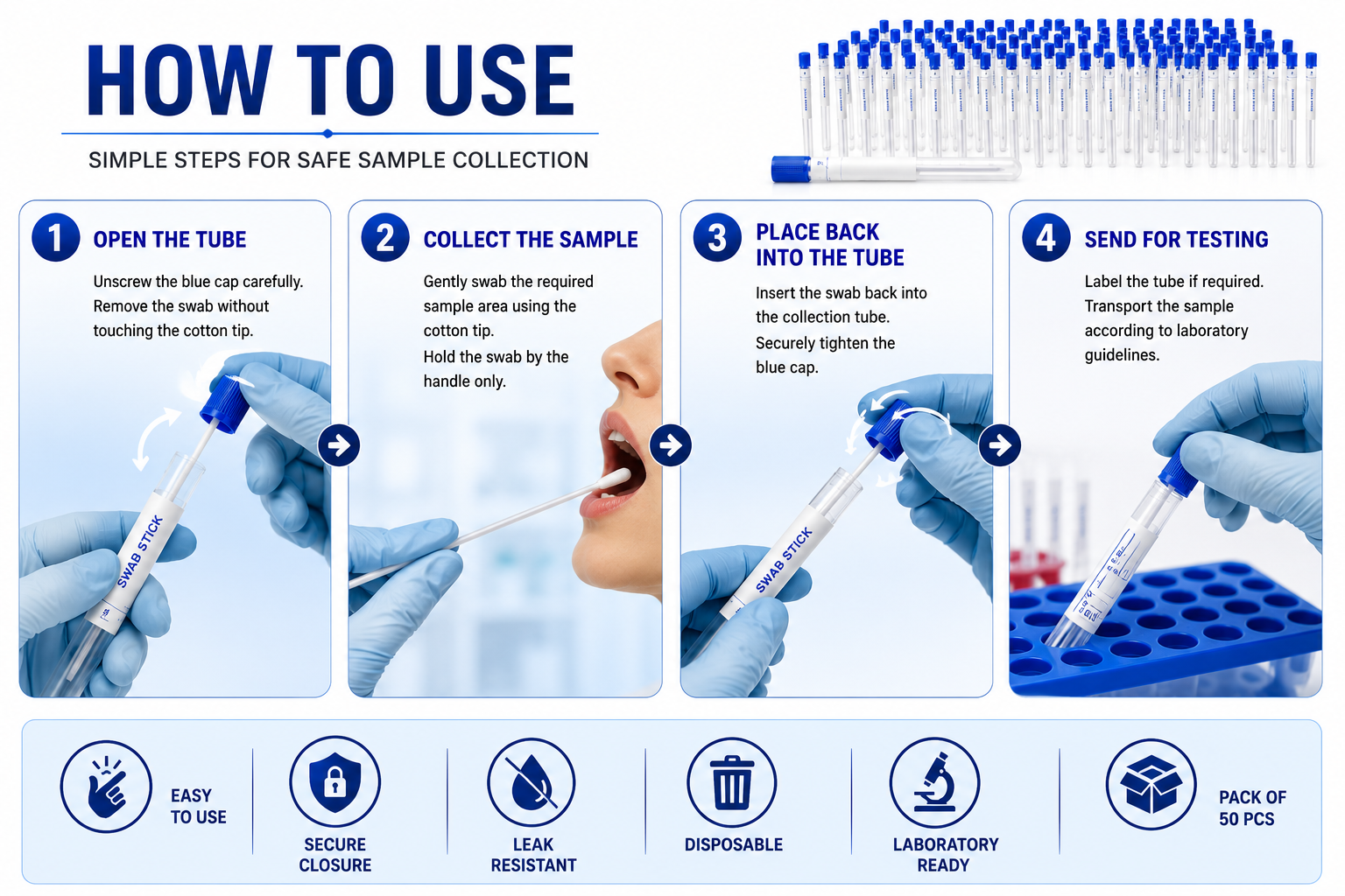 how to Use Swab Stick